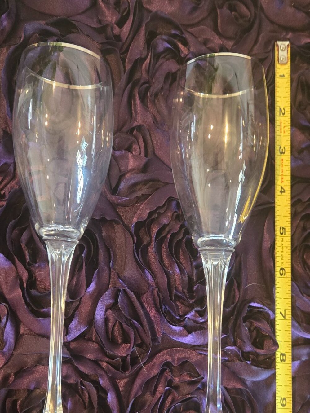 Gorham Andante Tall Clear Crystal Wine Glass